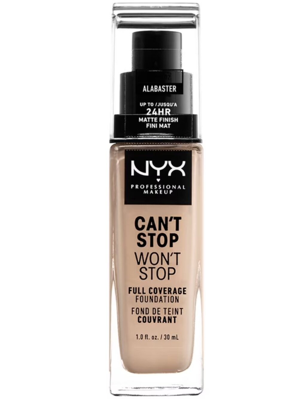 NYX Can't Stop Won't Stop Full Coverage Foundation in Alabaster